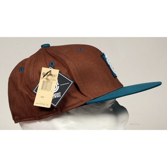 Element Skateboards Fenwick Brown Chestnut Fitted HAT CAP SIZE S/MD Retro Style - Picture 11 of 12